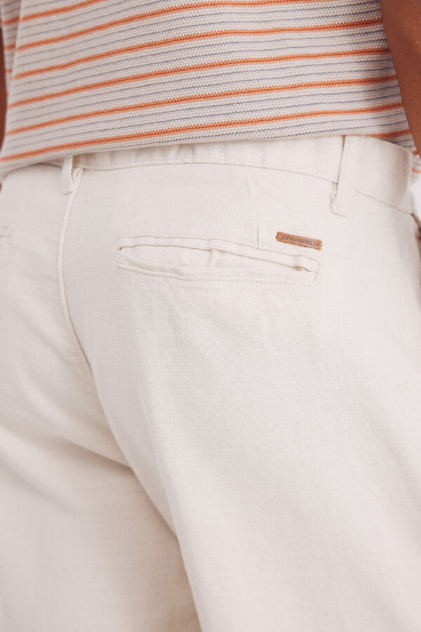 Springfield Bermudas algodón comfort fit blanco