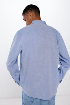 Springfield Camisa estructura color azul