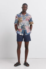 Springfield Traje de ba&ntilde;o liso azulado