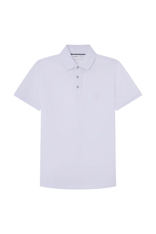 Springfield Polo piqué slim blanco