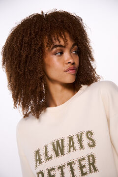 Springfield Sudadera "Slow sundays" beige