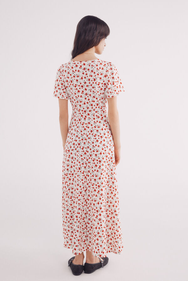 Springfield Vestido midi estampado florecitas estampado