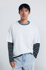 Springfield Playera con ribete de piqué natural