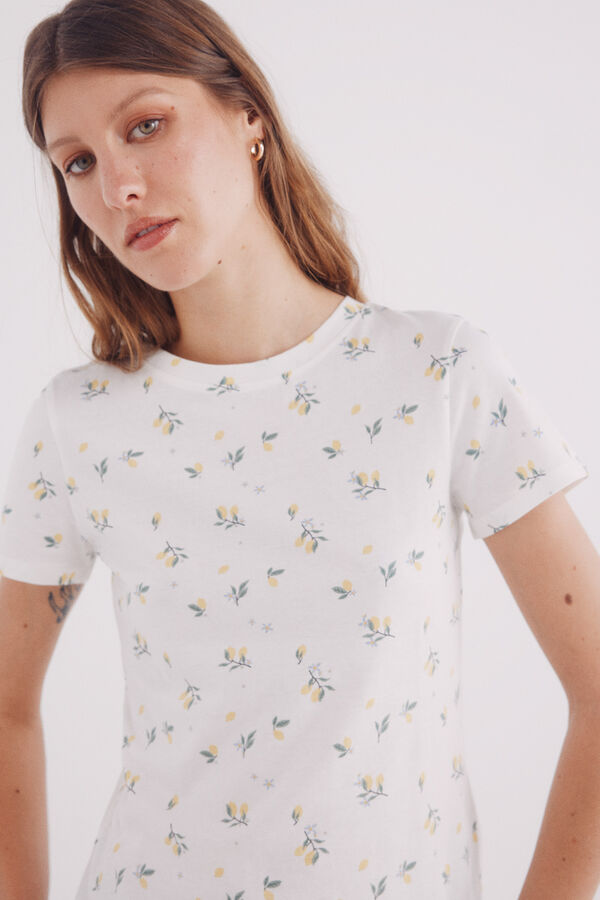 Springfield Playera estampado frutas estampado