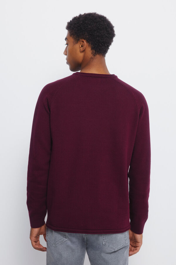 Springfield Jersey de cuello liso púrpura