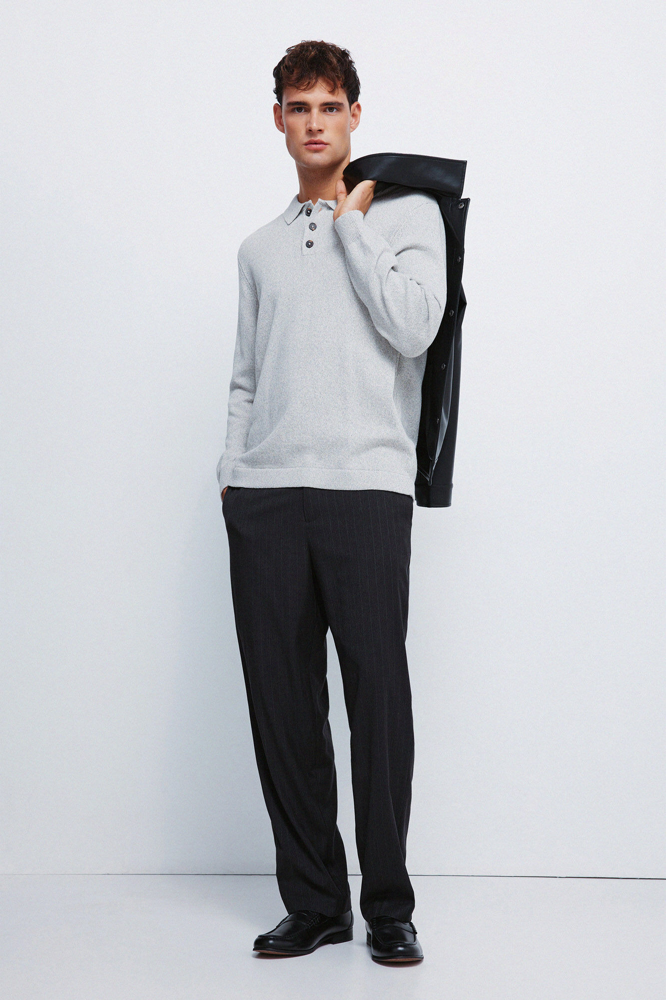 Springfield Jersey de cuello polo con botones