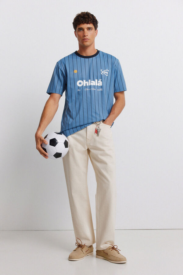 Springfield Playera de f&uacute;tbol Ohlal&aacute; azul