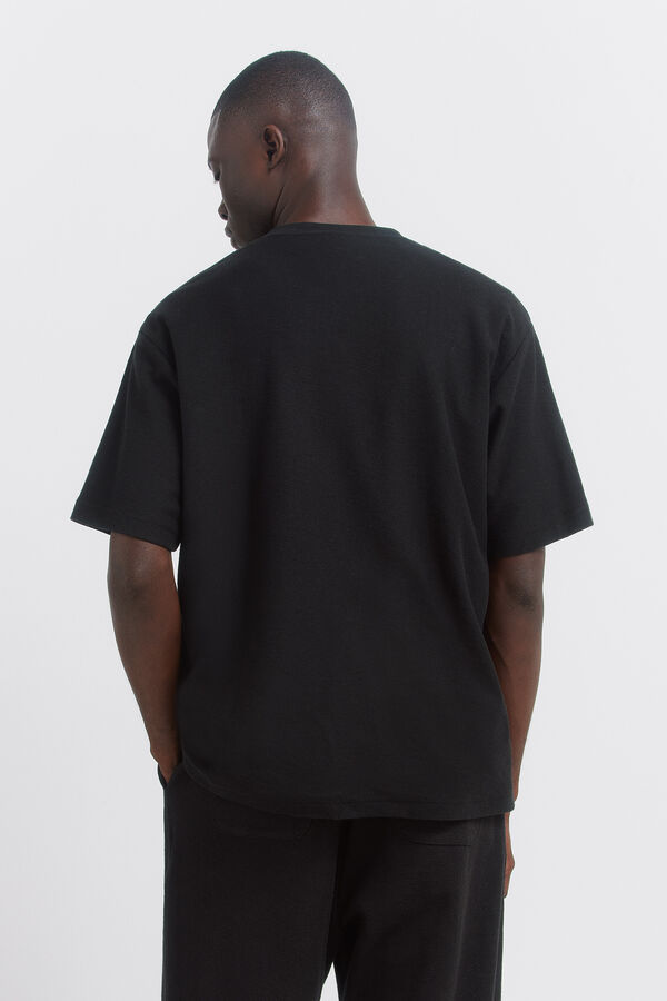 Springfield Playera textura negro