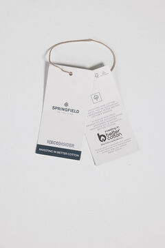 Springfield Polo piqué bloque color regular fit gris