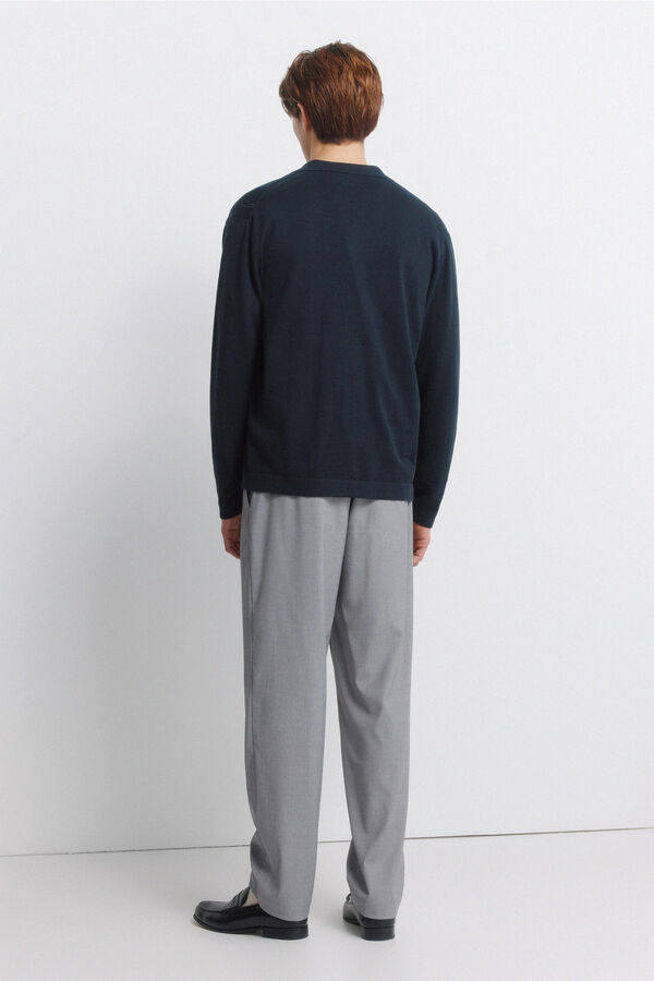 Springfield Pantal&oacute;n recto holgado gris