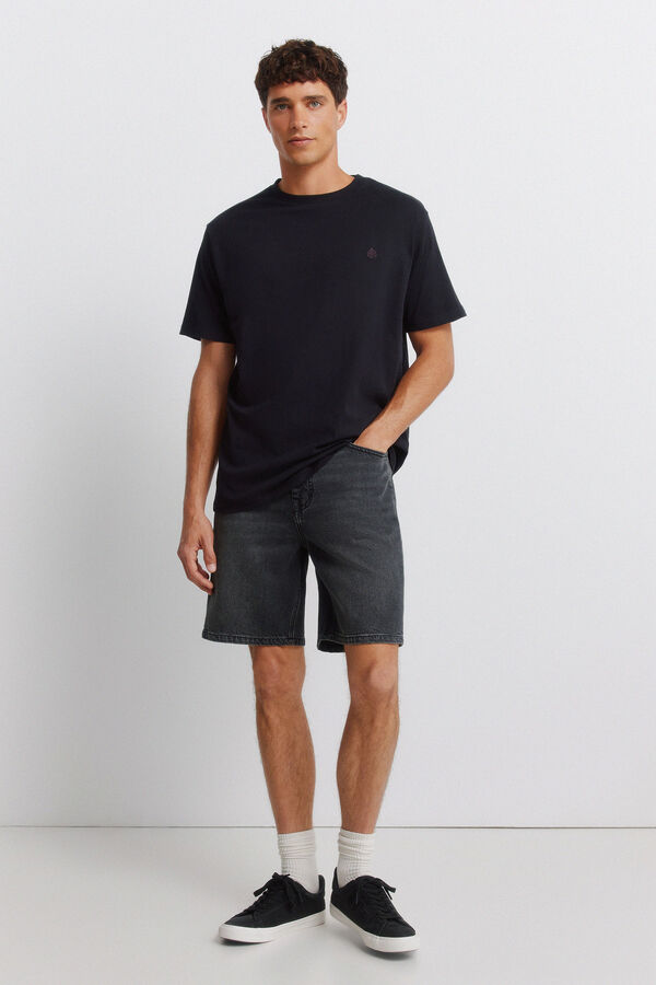 Springfield Playera b&aacute;sica logo Springfield negro