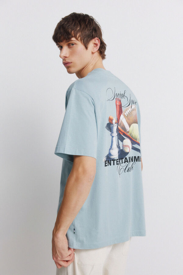 Springfield Playera entertaiment azul