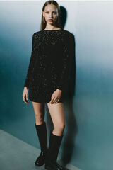 Springfield Vestido corto negro