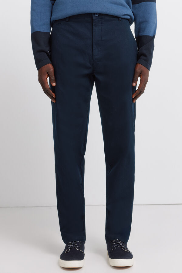 Springfield Pantal&oacute;n chino regular fit azul