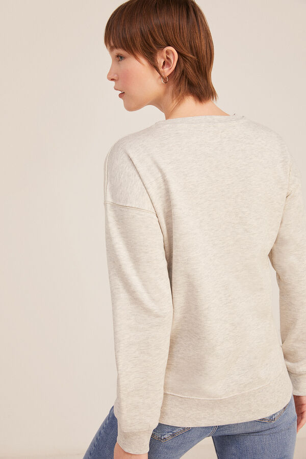 Springfield Sudadera Árbol Círculo Flores beige