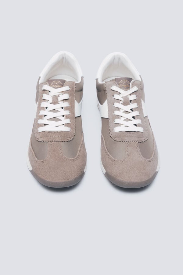 Springfield Sneaker de piel estilo retro café