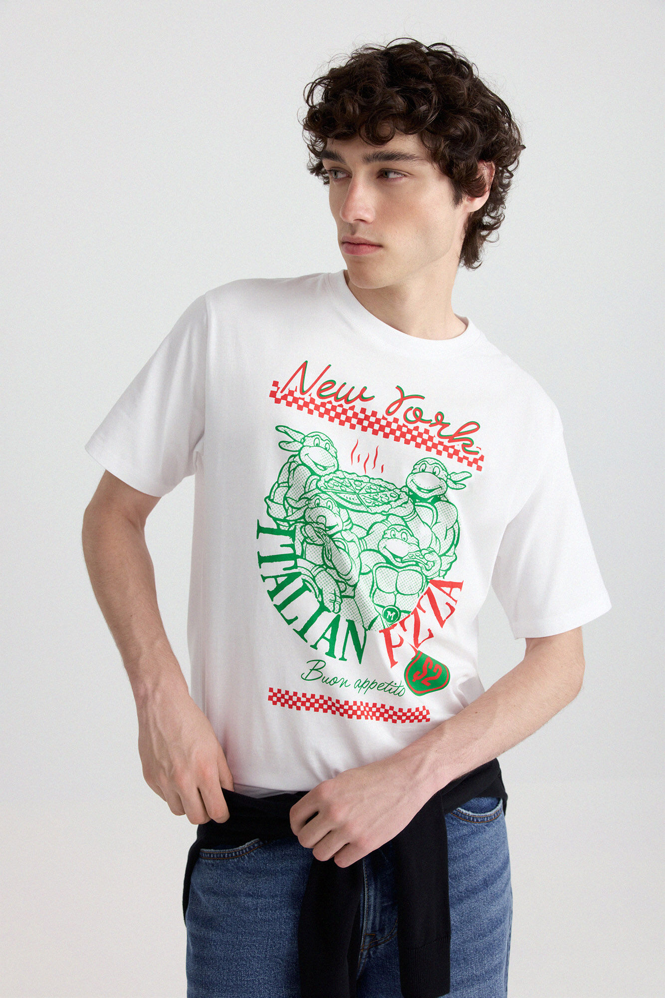 Springfield Playera Ninja Turtles N. York Pizza
