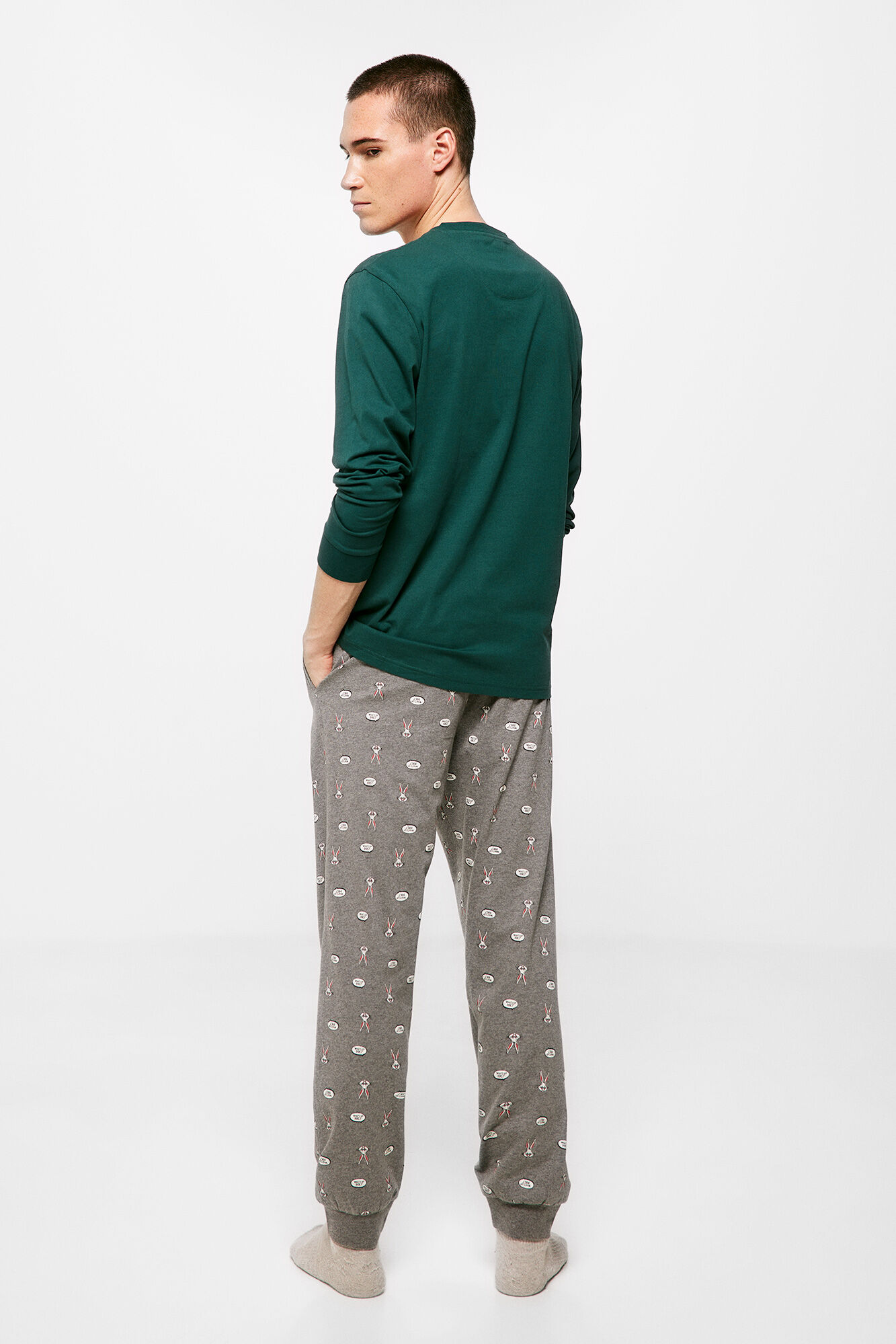Pijama largo Looney Tunes Bugs Bunny Ropa de dormir de hombre WomenSecret MX