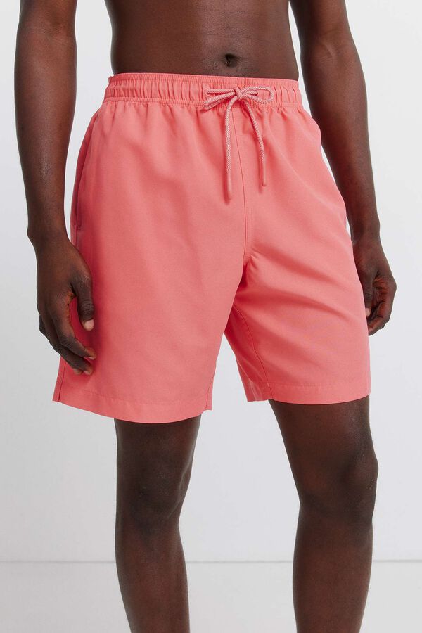 Springfield Traje de ba&ntilde;o liso largo coral
