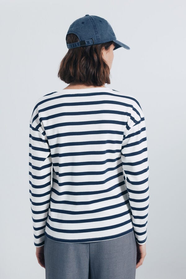 Springfield Playera rayas marineras estampado
