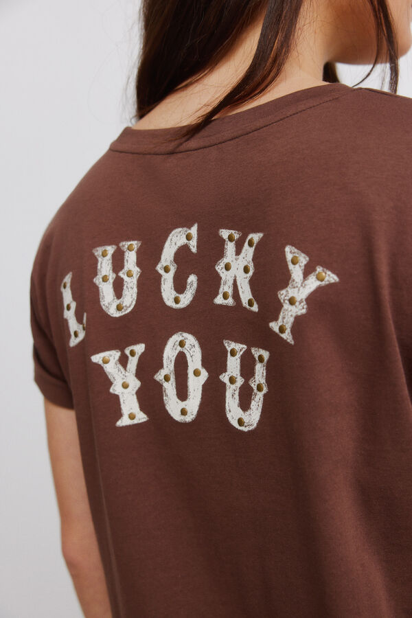 Springfield Playera de algod&oacute;n con estampado estampado