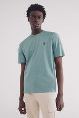 Springfield Playera melange básica verde