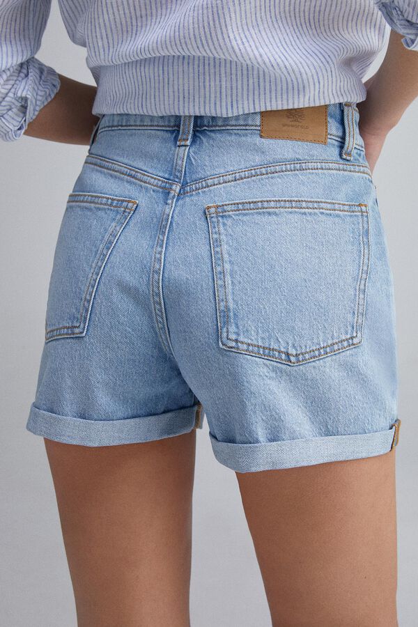 Springfield Short jean mom azul tinta