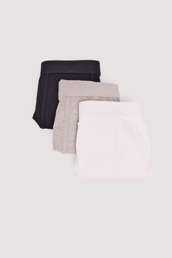 Springfield Pack 3 bóxers básicos gris