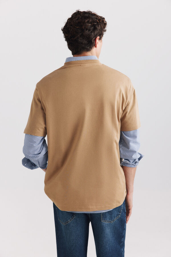Springfield Playera b&aacute;sica logo Springfield beige
