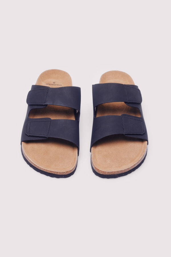 Springfield Sandalia velcro doble hebilla negro