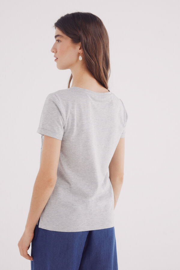 Springfield Playera "Daily fresh seafood" gris