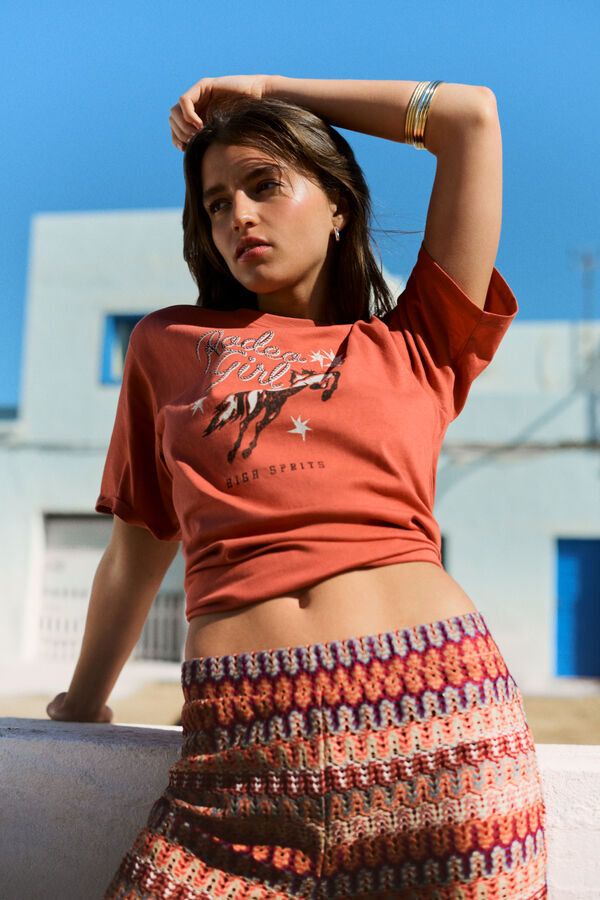 Springfield Playera "Rodeo" rojo