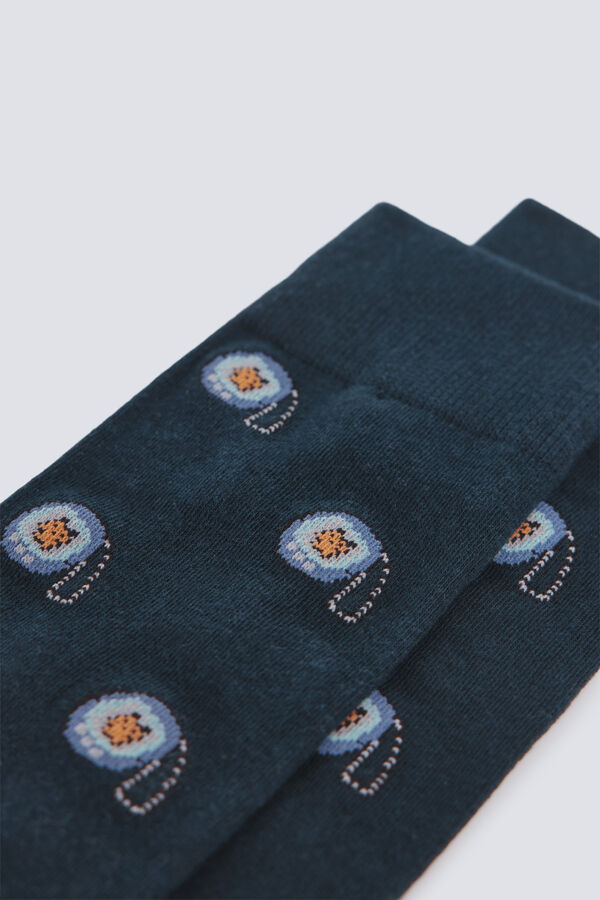 Springfield Calcet&iacute;n largo tamagochi azul