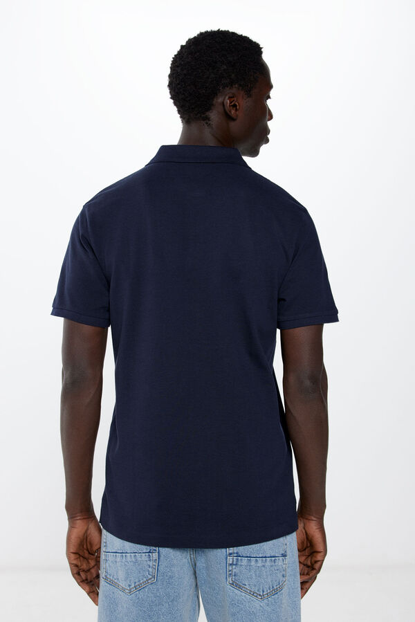 Springfield Polo slim contrastes navy