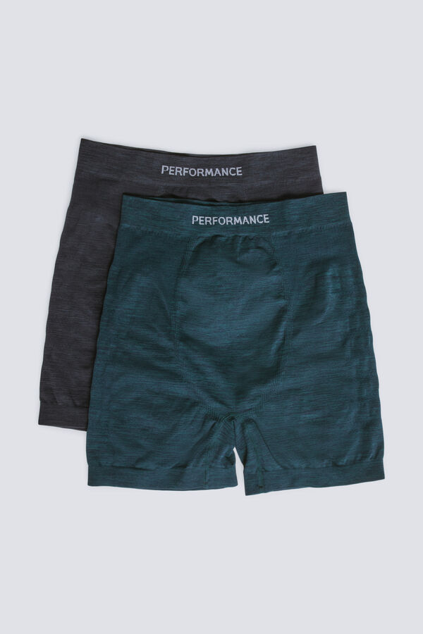 Springfield Pack 2 sport seamless bóxeres azul