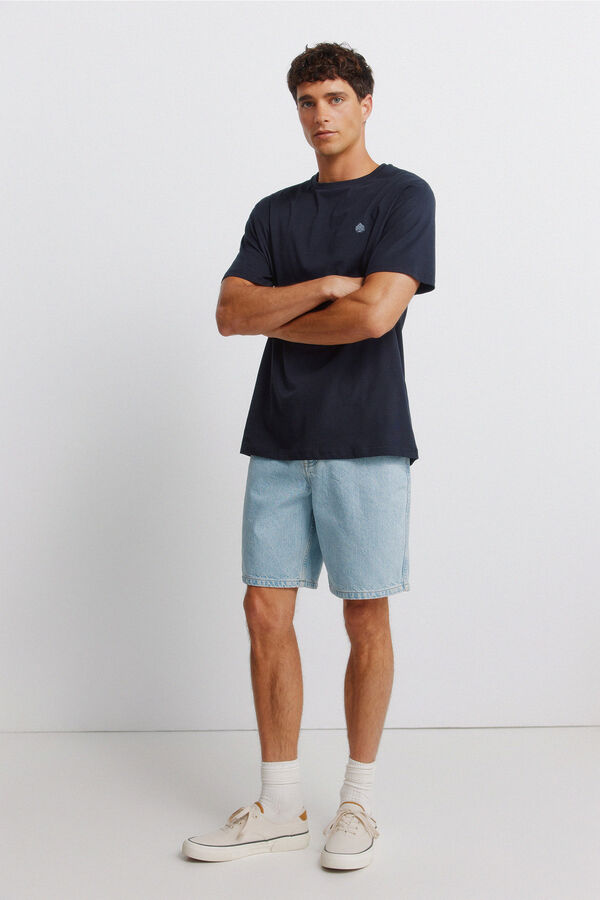 Springfield Playera b&aacute;sica logo Springfield azul