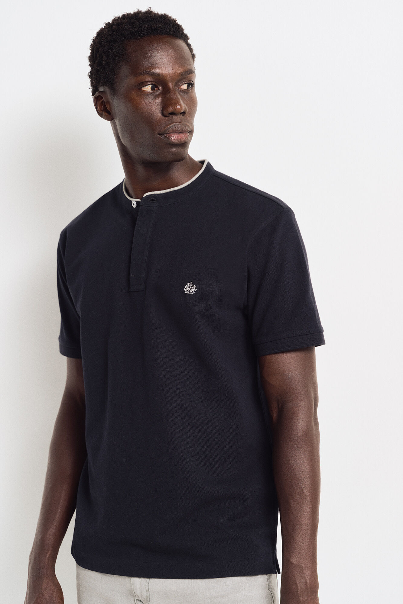 Playeras tipo polo cuello mao 2025