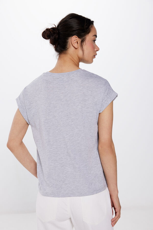 Springfield Playera Minnie Lentejuelas gris