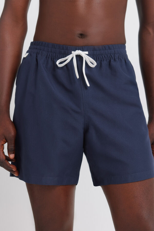 Springfield Traje de ba&ntilde;o liso azulado