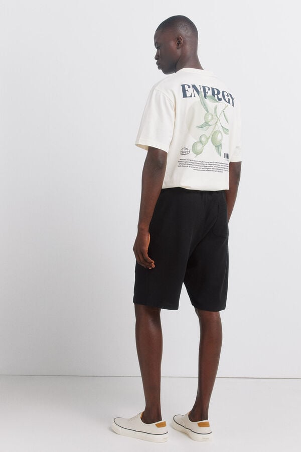 Springfield Bermudas de felpa negro