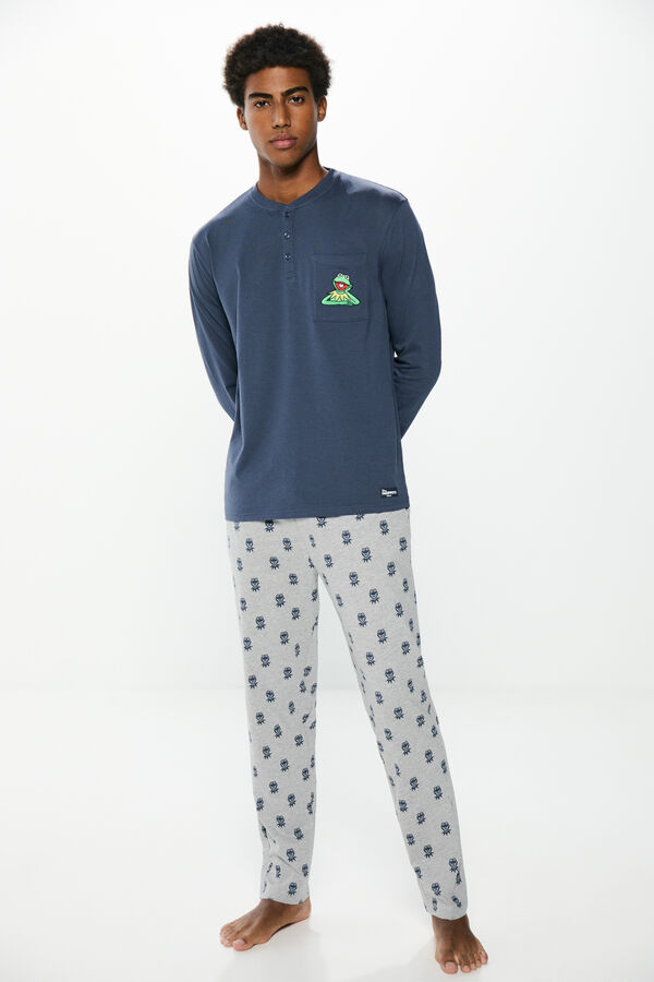 Springfield Pijama largo Disney Rana Gustavo azul indigo