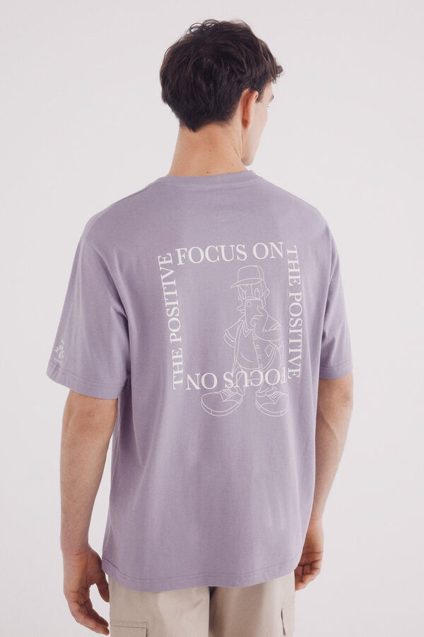 Springfield Playera Donald On Focus morado/lila