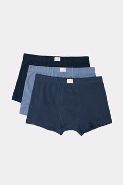 Springfield Pack 3 bóxers básicos azul indigo