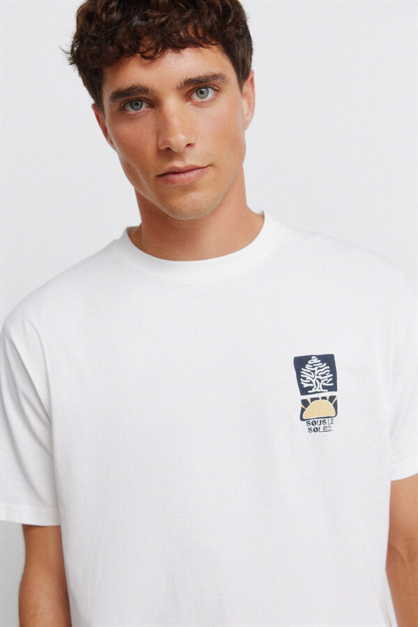 Springfield Playera logo Springfield collage blanco