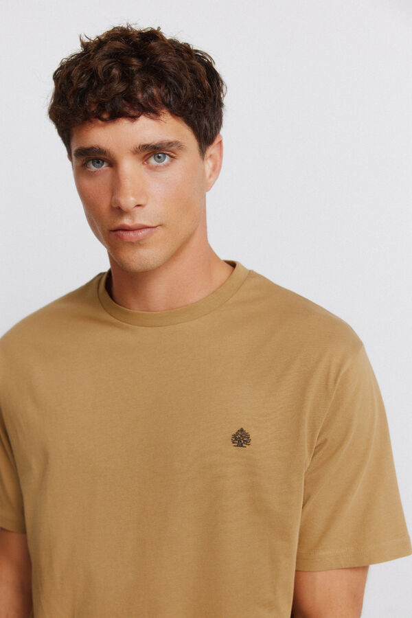 Springfield Playera b&aacute;sica logo Springfield beige