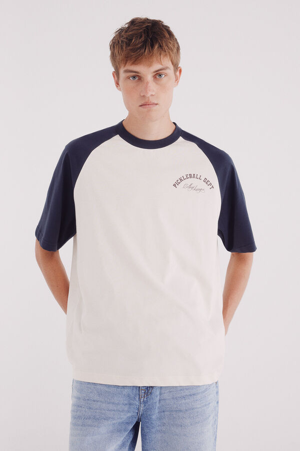 Springfield Camisa raglán de picketball blanco