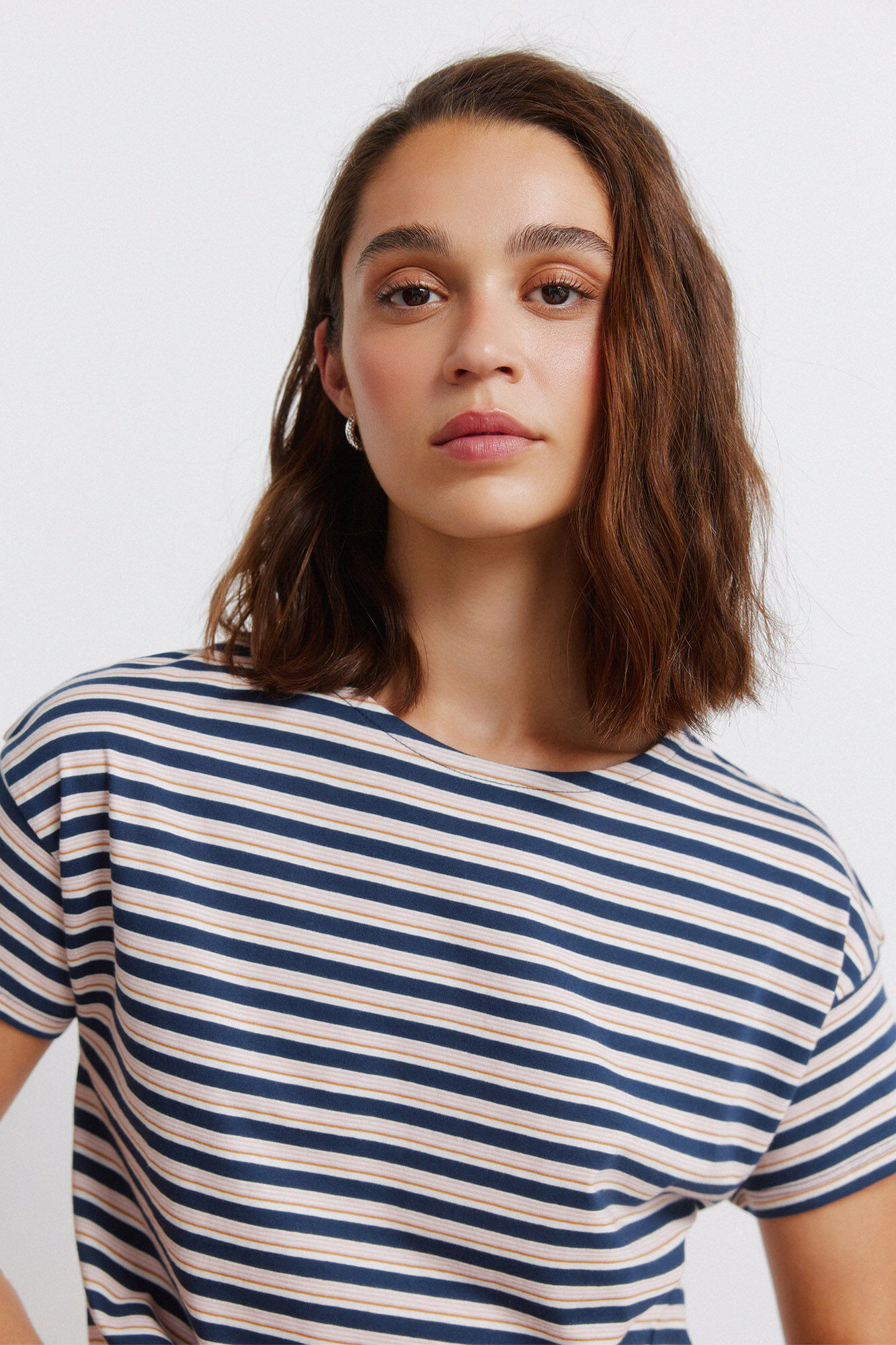 Springfield Playera de algod&oacute;n doble raya