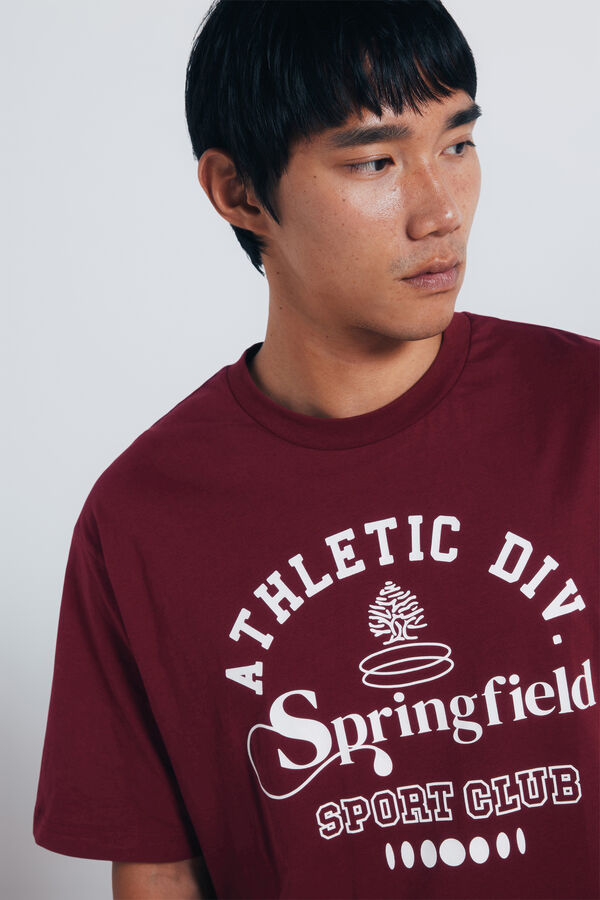 Springfield Camiseta Springfield Athletic. Div rojo