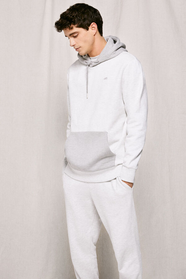 Springfield Sudadera capucha contraste gris