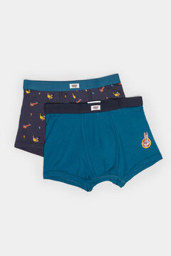 Springfield Pack 2 boxers Looney Tunes™ azul oscuro